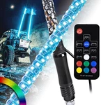 True Mods 2PC 3FT Spiral Rgb Led Whip Light For - Pack Of 2, Rf Control. Fixed Price $156.01.