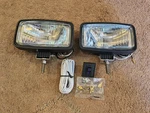Peterson Sae- FY-85 Clear Driving Light Kit 55W Halogen Bumper Mount New Set. Fixed Price $38.99.