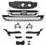 For Cr-v Crv 2010-11 Bumper Upper Lower Chrome Grille Fog Light KIT+4 Brackets. Fixed Price $103.63.