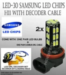 H11 Samsung Led 30 Smd Super White 6000K Fog Light Replace Halogen Bulbs B714. Fixed Price $9.99.