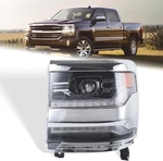 2016 - 2018 Chevy Silverado 1500 Led Chrome Headlight Headlamp Left Driver Side. Fixed Price $126.75.
