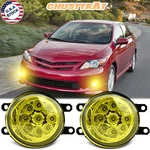 Chusyyray Yellow Led Fog Lights Assembly For Toyota Corolla 2009-2011. Fixed Price $34.99.