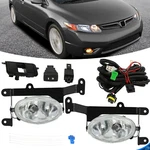Clear Lens Bumper Driving Fog Lights For Honda Civic Coupe 06-08 W/wiring&switch. Fixed Price $34.20.