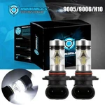 Ironwalls 9145 H10 Led Fog Driving Light Bulbs Kit White 6000K Super Bright 100W. Fixed Price $31.96.