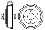 Bosch 986 477 054 Brake Drum Ford. Fixed Price $70.52.