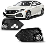 Led Fog Lights Fit 2017-2019 Honda Civic Hatchback Si Assembly Wiring Switch Kit. Fixed Price $89.99.