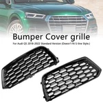 2PCS Front Bumper Cover Grille Bezel Insert Fit Audi Q5 2018-2022 Mesh. Fixed Price $79.65.