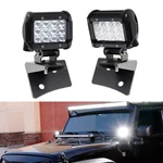 36W Led Pod Light W/a-pillar Mounting Bracket, Wiring For 07-17 Jeep Wrangler Jk. Fixed Price $49.09.