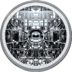 5-3/4" Oracle H4 Sealed Beam Headlamp With White Smd Halo. Fixed Price $117.99.