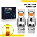 Auxito 7440 T20 Led Turn Signal Light Bulbs Amber Yellow With Built-in Resistor. Fixed Price $18.04.