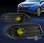 For 2019-2021 Honda Hr-v Hrv Bumper Fog Lights Lamp Yellow W/bezel+harness Lh+rh. Fixed Price $32.95.