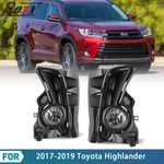2017-2019 For Toyota Highlander Clear Lens Pair Fog Light Lamp+wiring+switch Kit. Fixed Price $56.99.