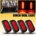 Auxito 6" Led Red Brake Stop Running Lights Oval Trailer Tracktor Tail Lamp 4PCS. Fixed Price $46.54.