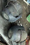 94-99 Oem Mitsubishi 3000GT Front Bumper Fog Light Lamps W/ Shrouds. Fixed Price $84.99.