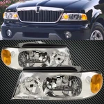 Fits 98-2002 Lincoln Navigator Headlights Pair Halogen Chrome Performance Lens. Fixed Price $150.81.