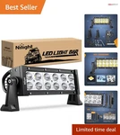 36W Led Light Bar - Waterproof Spot For Off Road Adventure (7.5 Inch). Fixed Price $18.99.