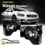 Pair Fog Lights Assembly For 2009-2014 Nissan Maxima With Clear Lens Lamps. Fixed Price $46.99.