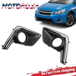 Front Fog Bezels Trim Textured W/ Chrome Lh&rh For 2016-17 Subaru Crosstrek. Fixed Price $28.12.