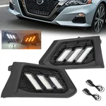 Pair For 2019-2022 Nissan Altima Led Fog Light Turn Signal Lamp Drl Left+right. Fixed Price $55.00.