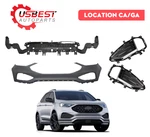 Front Bumper+radiator Support+l&r Fog Light Bezels Fit 2019-2024 Ford Edge. Fixed Price $409.99.