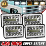 4PCS 4X6 Led Headlights Hi Lo Beam Drl For Chevrolet K5 Blazer C20 Truck Camaro. Fixed Price $59.99.