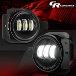 Black Clear Led Fog Lights Lamps Assembly For 2018-2026 Wrangler Jl Gladiator. Fixed Price $53.77.
