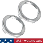 Lh+rh Chrome Fog Light Lamp Bezel Trim Round For 2019 2020 2021 Jeep Renegade. Fixed Price $23.73.