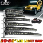 Curved 20"26"32"38"44"50" Led Light Bar Single Row Off Road Driving Atv Suv+wire. Fixed Price $140.37.
