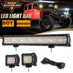 Auxbeam 4" & 20" Led Light Bar Pods 6 Modes For Toyota Truck Offroad 4WD Atv Suv. Fixed Price $109.99.