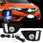 For 2014-2017 Honda Fit Clear Led Drl Bumper Fog Lights Driving Lamps W/ Switch. Fixed Price $50.70.