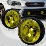 Universal 3.5" Round Chrome Reflector H3/55W Yellow Lens Driving Fog Light Lamps. Fixed Price $33.99.