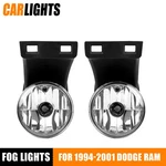 Pair Fog Lights Lamps Clear Lens Bumper Fits 1994-2001 Dodge Ram 1500 2500 3500. Fixed Price $16.20.