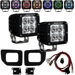 Rigid Radiance+ Pod Rgbw Led Fog Light Kit For 15-19 Gmc Sierra 2500 3500 Hd. Fixed Price $439.98.