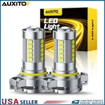 Auxito H16 5202 Led Headlight Bulbs 6000K White Super Bright Fog Kit. Fixed Price $17.09.