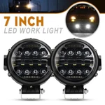 Aaiwa 2X 7" Led Work Headlights Combo Drl Kit Truck Offroad Driving. Fixed Price $56.99.