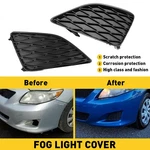 Front Bumper Fog Light Lamp Hole Cover Grilles Set For 2009-2010 Toyota Corolla. Fixed Price $12.99.