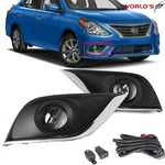Pair Lh And Rh Fog Lights W/lamp+switch+wire Kit Fit For Nissan Versa 2015-2018. Fixed Price $23.82.