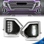 Fog Lights Lamp Led W/chrome Bezels For Gmc Sierra 1500 Denali 2019-2022. Fixed Price $54.49.