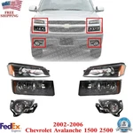 Front Headlight Kit For 2002-2006 Chevrolet Avalanche 1500 2500. Fixed Price $294.80.