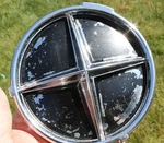 1947 Studebaker Commander Fog Light Delete Cover Plate Oem 286189 / 7732. Fixed Price $35.00.