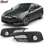 Winjet Fog Lights Clear +wiring Kit Switch Fits 2106-2018 Honda Civic 4DR. Fixed Price $98.95.