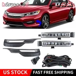 For 2016-2017 Honda Accord Sedan 4DR Fog Light Lamp Assy W/switch Kit Front Pair. Fixed Price $55.39.