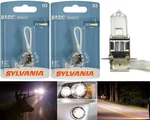 Sylvania Basic H3 55W Two Bulbs Halogen Fog Light Replace Plug Play Lamp Stock. Fixed Price $24.00.