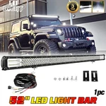 Tri-row Led Light Bar 52" 1800W Offroad Driving Work Spot Flood Combo Beam+wire. Fixed Price $105.99.
