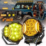 Auxbeam 5" Amber Led Side Shooter Spot Drl Driving Offroad Light For Jeep. Fixed Price $195.49.