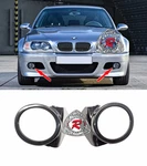 Fits 99-06 Bmw E46 M3 Front Bumper Only Fog Light Round Trim Cover (abs). Fixed Price $13.64.