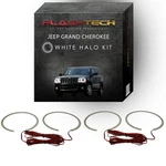 White Angel Eye Led Halo Kit For 05-10 Jeep Grand Cherokee Headlights. Fixed Price $104.30.
