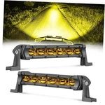 Led Light Bar 2PCS 60W Ultra Slim Single Row AMBER-6INCH. Fixed Price $39.79.