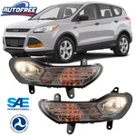 Fog Lights Pair 2013-2016 Ford Escape Front Driving Bumper Lamps Clear Lens. Fixed Price $76.99.