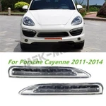 Fits 11-14 Porsche Cayenne Left+right Bumper Set Daytime Run Light Lamp Led Drl. Fixed Price $102.99.